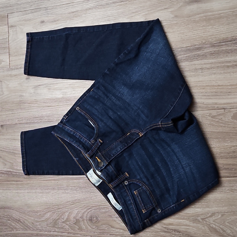 Denim Stretchy Skinny Mid Rise Cropped Blue Jeans Women's 8/29S Universal Thread
